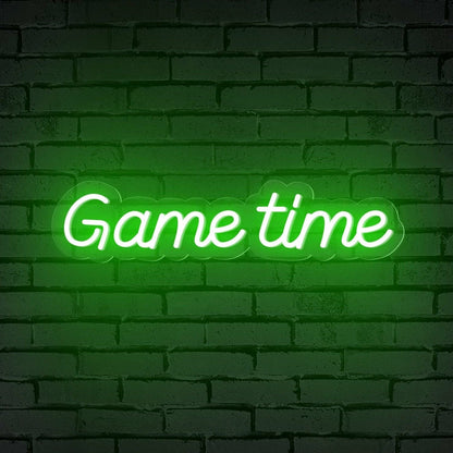 Bar With Game Time Words Led Neon Sign For Gamers - Shineneon