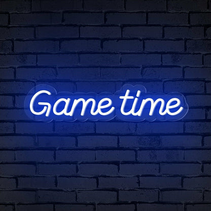 Bar With Game Time Words Led Neon Sign For Gamers - Shineneon