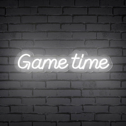 Bar With Game Time Words Led Neon Sign For Gamers - Shineneon