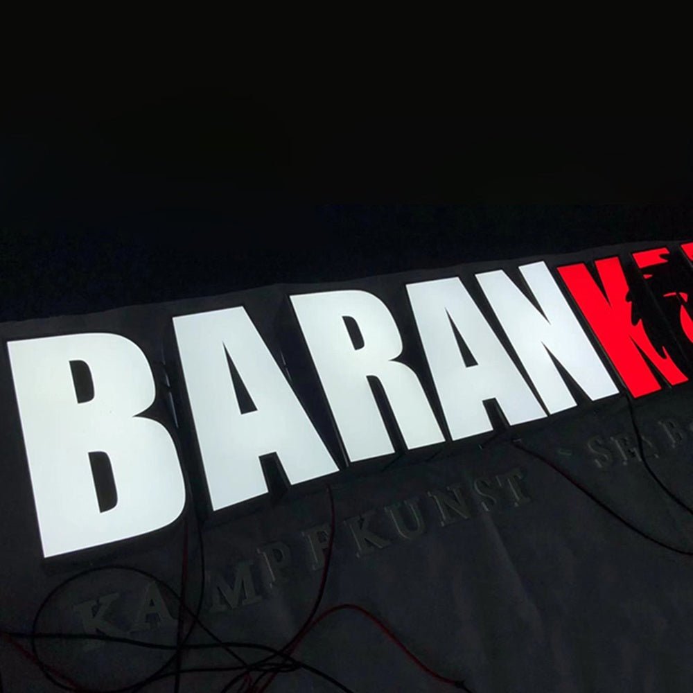 Baran Kampt Sport 3D Frontlit Channel Letters Led Light Sign - Shineneon