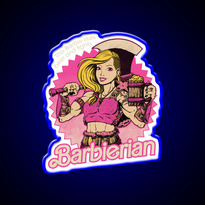 Barbarian Doll Powerful Rpg Doll Beer Bar Decor Led Neon Sign Rgb Color - LED neon sign view 5