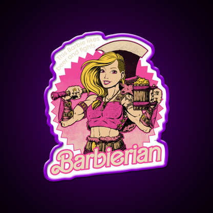 Barbarian Doll Powerful Rpg Doll Beer Bar Decor Led Neon Sign Rgb Color - LED neon sign view 9