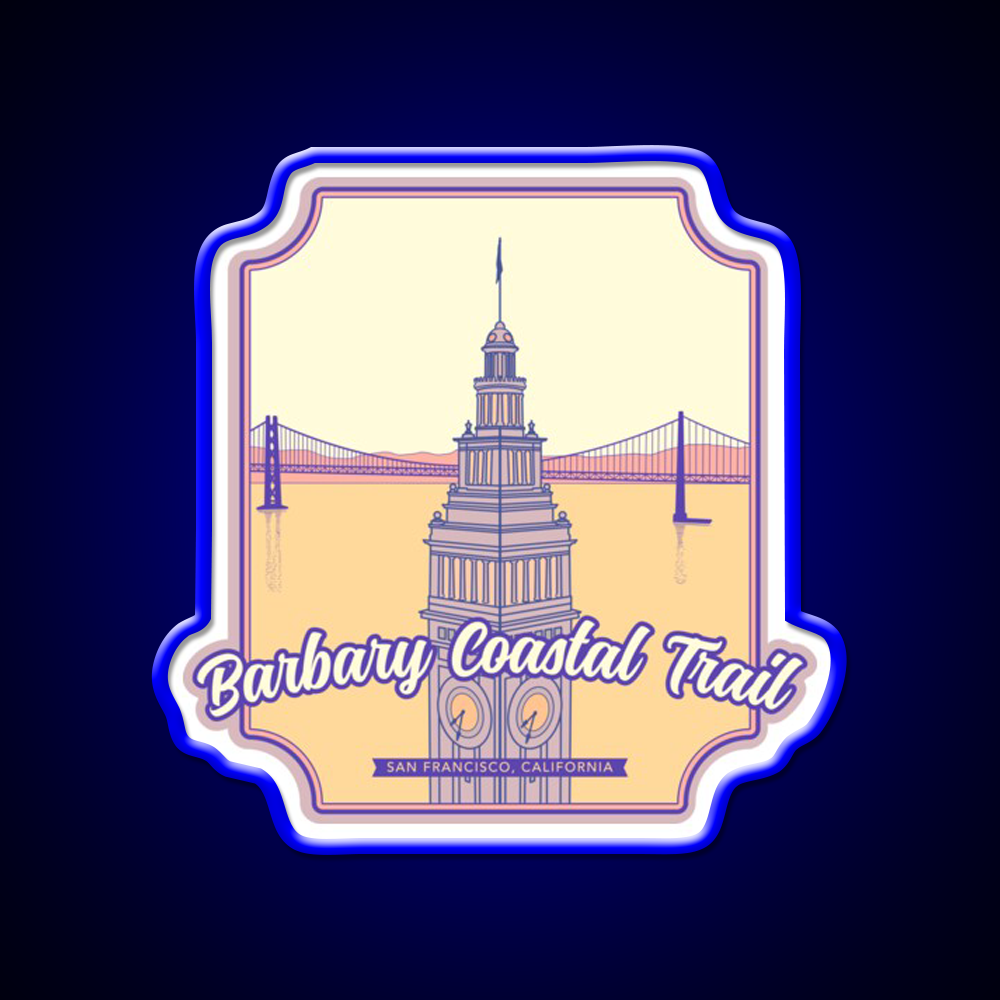 Barbary Coastal Trail San Francisco California Asian Cultural Led Neon Sign Rgb Color - LED neon sign view 5