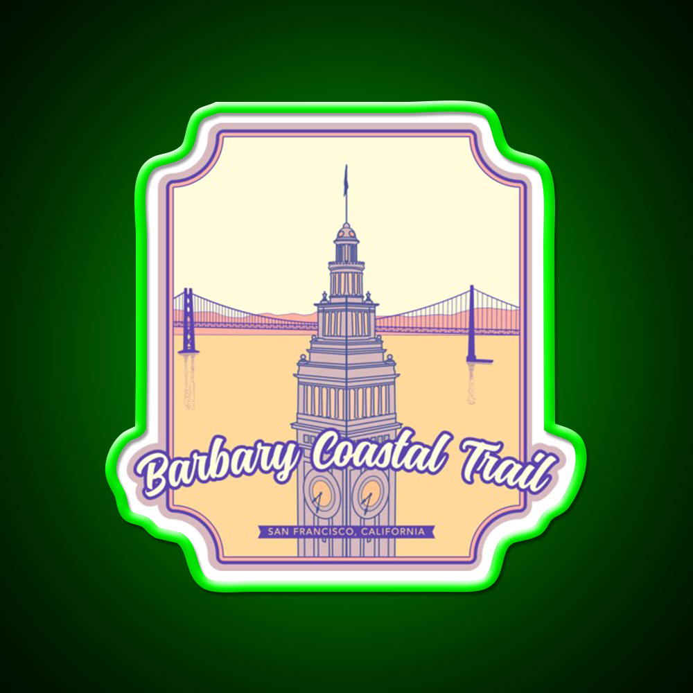 Barbary Coastal Trail San Francisco California Asian Cultural Led Neon Sign Rgb Color - LED neon sign view 8