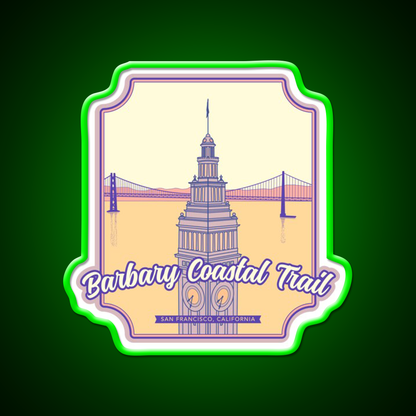 Barbary Coastal Trail San Francisco California Asian Cultural Led Neon Sign Rgb Color - LED neon sign view 8