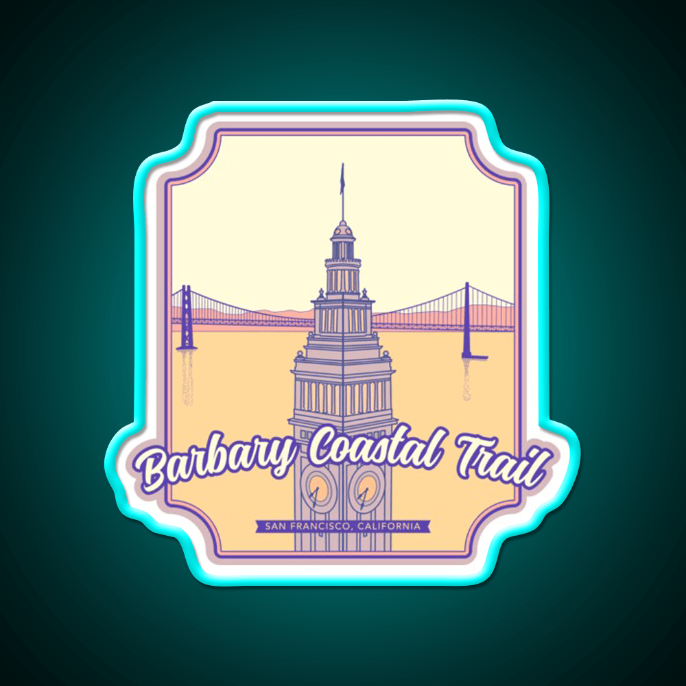 Barbary Coastal Trail San Francisco California Asian Cultural Led Neon Sign Rgb Color - Shineneon