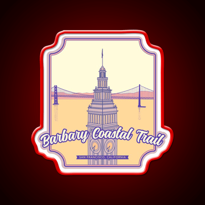Barbary Coastal Trail San Francisco California Asian Cultural Led Neon Sign Rgb Color - Shineneon