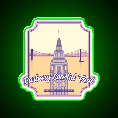 Barbary Coastal Trail San Francisco California Asian Cultural Led Neon Sign Rgb Color - Shineneon