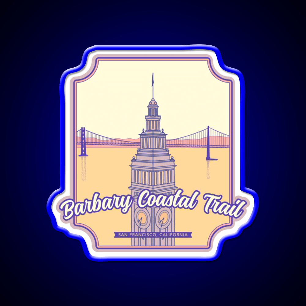 Barbary Coastal Trail San Francisco California Asian Cultural Led Neon Sign Rgb Color - Shineneon