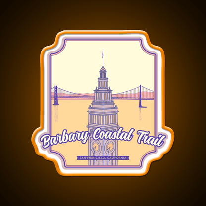 Barbary Coastal Trail San Francisco California Asian Cultural Led Neon Sign Rgb Color - Shineneon