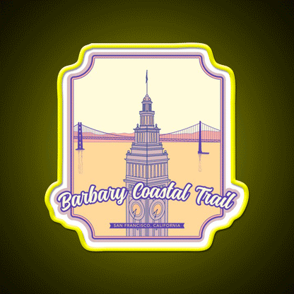 Barbary Coastal Trail San Francisco California Asian Cultural Led Neon Sign Rgb Color