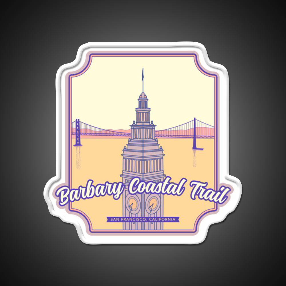 Barbary Coastal Trail San Francisco California Asian Cultural Led Neon Sign Rgb Color - LED neon sign view 11