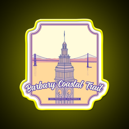 Barbary Coastal Trail San Francisco California Asian Cultural Led Neon Sign Rgb Color - LED neon sign view 7