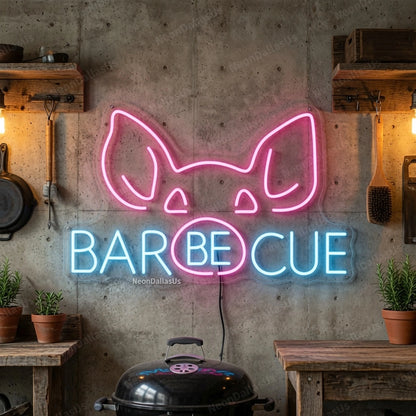 Barbecue LED Neon Sign - 03 Real Lifestyle Scene