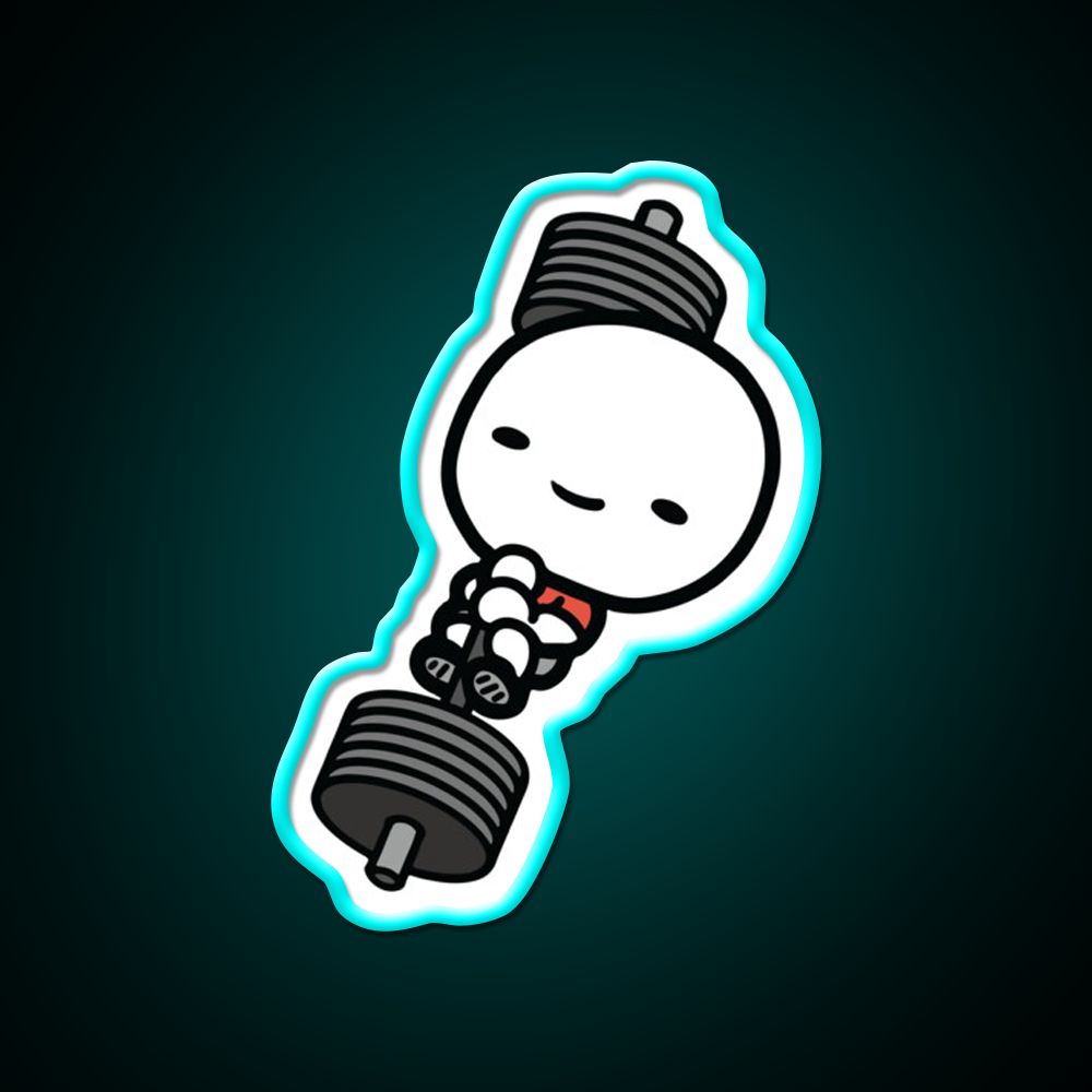 Barbell Love Gym Fitness Led Neon Sign Rgb Color