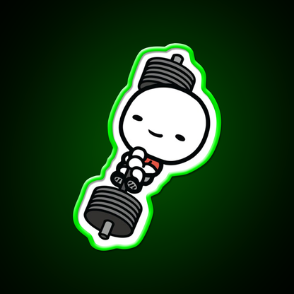 Barbell Love Gym Fitness Led Neon Sign Rgb Color