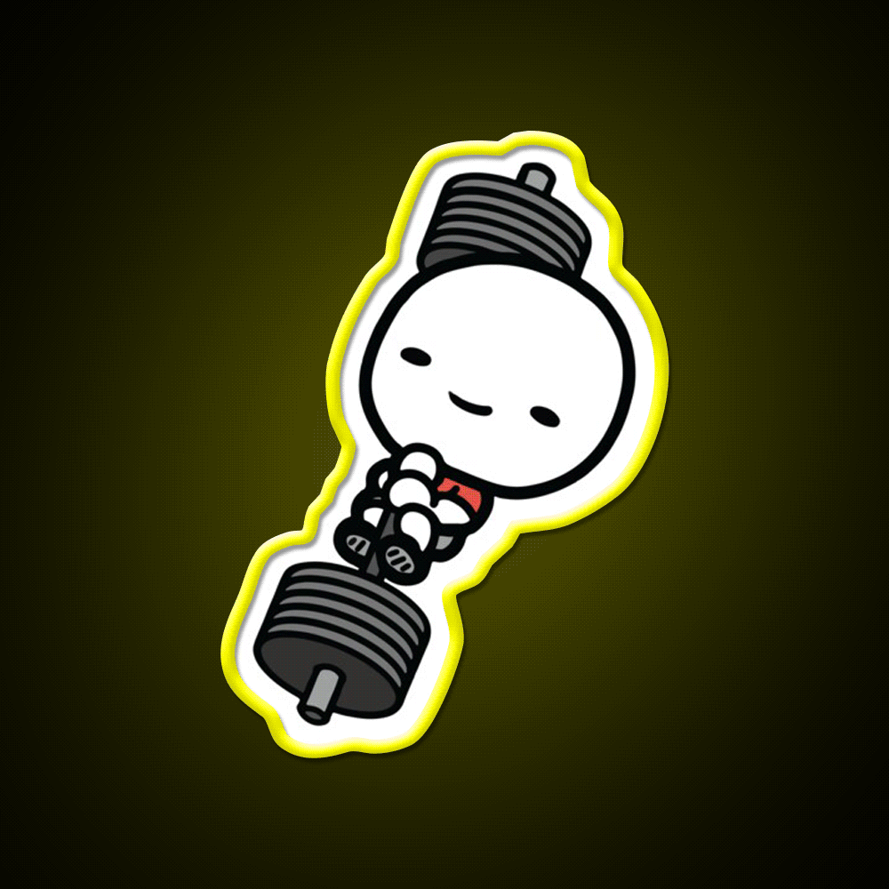 Barbell Love Gym Fitness Led Neon Sign Rgb Color