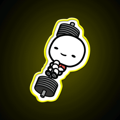 Barbell Love Gym Fitness Led Neon Sign Rgb Color