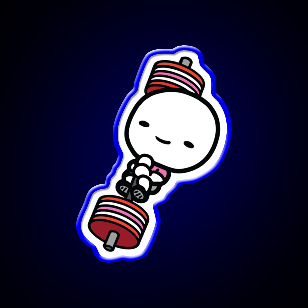 Barbell Love Valentines Day Gym Fitness Led Neon Sign Rgb Color