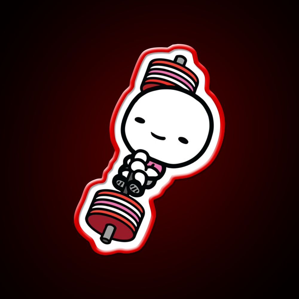 Barbell Love Valentines Day Gym Fitness Led Neon Sign Rgb Color