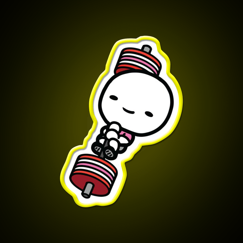 Barbell Love Valentines Day Gym Fitness Led Neon Sign Rgb Color