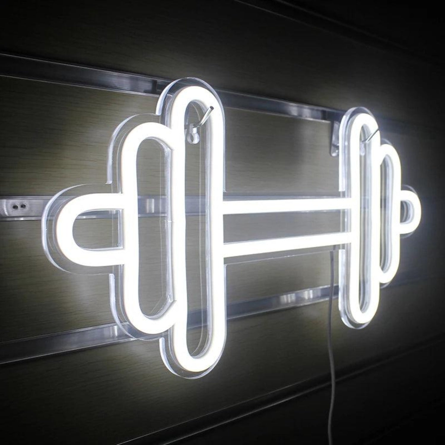Barbell Usb Led Neon Sign Gym Home Fitness Decor | Shineneon