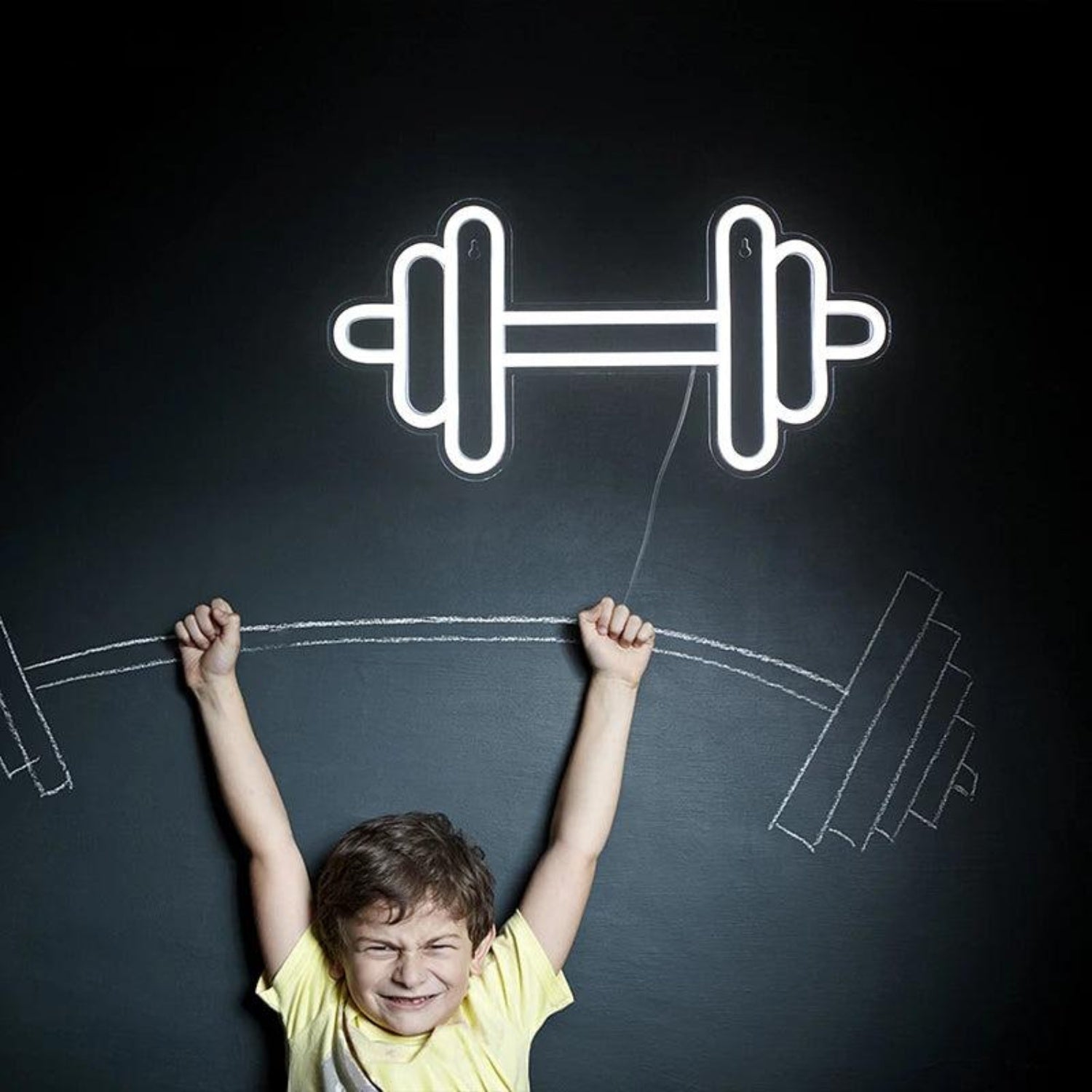 Barbell Usb Led Neon Sign Gym Home Fitness Decor | Shineneon