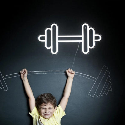 Barbell Usb Led Neon Sign Gym Home Fitness Decor | Shineneon