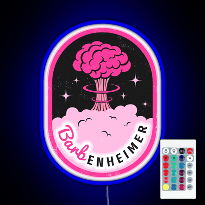 Barbenheimer Rgb Led Neon Sign Pop Wall Art
