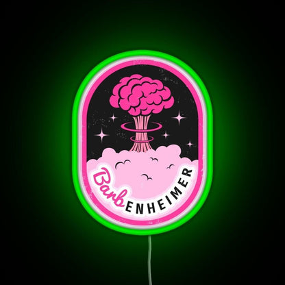 Barbenheimer Rgb Led Neon Sign Pop Wall Art Abstract Led Neon Sign - Shineneon