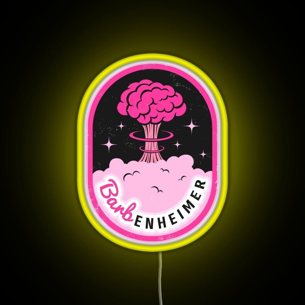 Barbenheimer Rgb Led Neon Sign Pop Wall Art Abstract Led Neon Sign - Shineneon