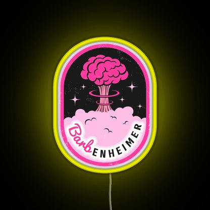 Barbenheimer Rgb Led Neon Sign Pop Wall Art Abstract Led Neon Sign - Shineneon