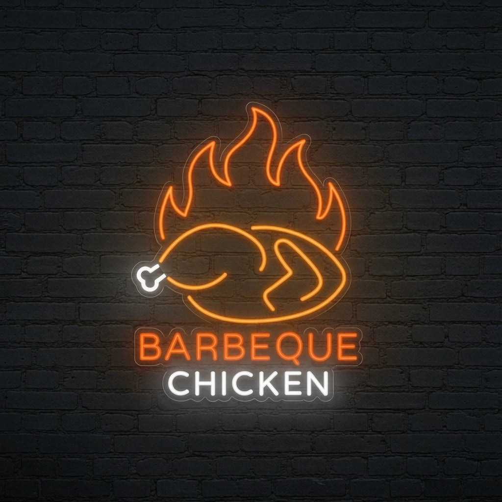 Barbeque Chicken Wall Decor LED Neon Sign - 01 Original Product Image