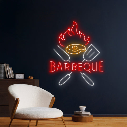 Barbeque Time Neon Light