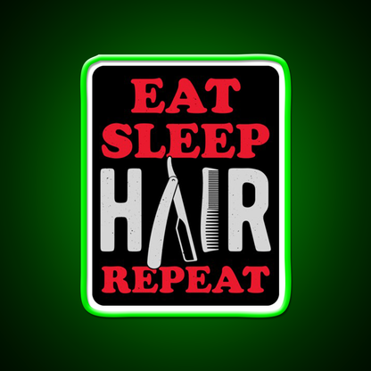 Barber Funny Barber Shop Haircut Led Neon Sign Open Barber Led Sign