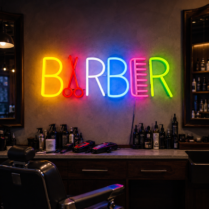 Barber LED Neon Sign Bedroom Decor - 02 High-Converting Product Image