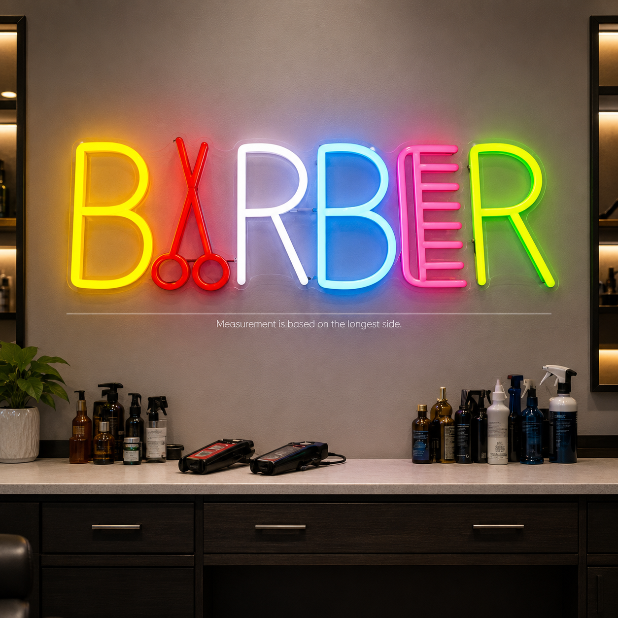 Barber LED Neon Sign Bedroom Decor - 04 Size Image