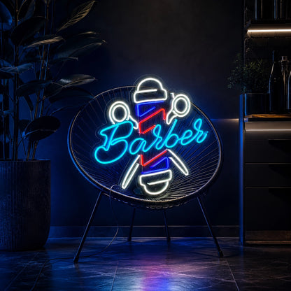 Barber LED Neon Sign Home Wall Art - 01 Original Product Image