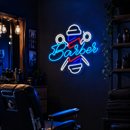 Barber LED Neon Sign Home Wall Art Wall Neon Sign - 02 High-Converting Product Image
