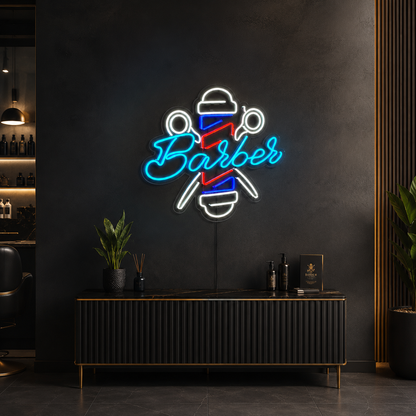 Barber LED Neon Sign Home Wall Art Wall Neon Sign - 04 Size Image