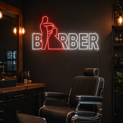Barber LED Neon Sign Wall Decor - 02 High-Converting Product Image
