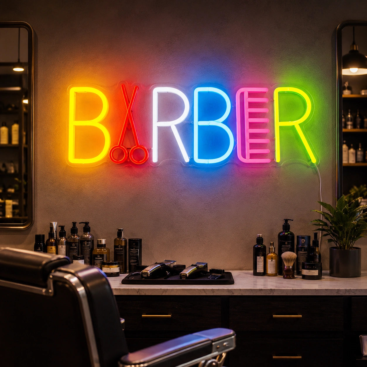 Barber LED Neon Sign Wall Neon Sign - 02 High-Converting Product Image