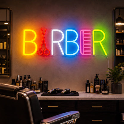 Barber LED Neon Sign Wall Neon Sign - 02 High-Converting Product Image
