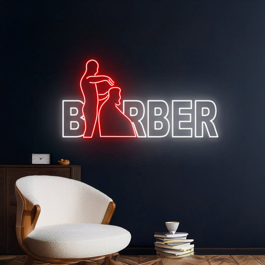 Barber Led Sign