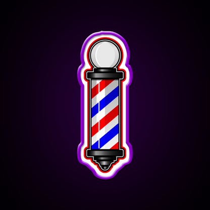 Barber Pole Hair Cut Barber Shop Haircut Led Neon Sign - Shineneon