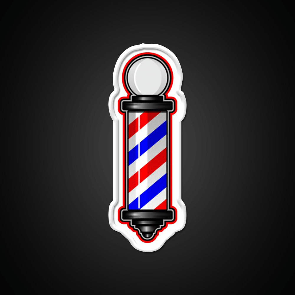 Barber Pole Hair Cut Barber Shop Haircut Led Neon Sign - Shineneon