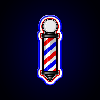 Barber Pole Hair Cut Barber Shop Haircut Led Neon Sign - Shineneon
