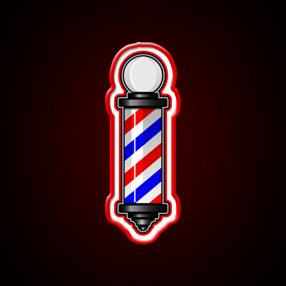 Barber Pole Hair Cut Barber Shop Haircut Led Neon Sign - Shineneon