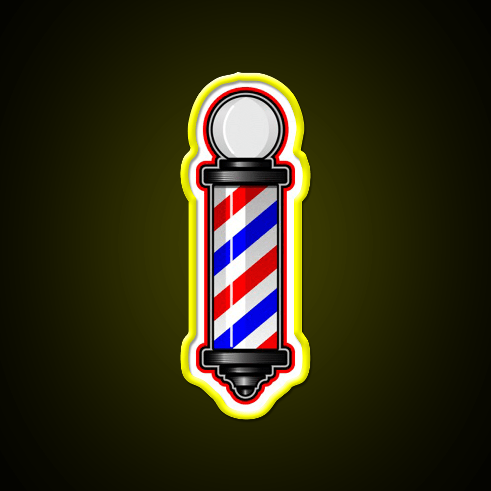 Barber Pole Hair Cut Barber Shop Haircut Led Neon Sign - Shineneon