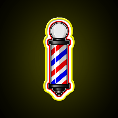 Barber Pole Hair Cut Barber Shop Haircut Led Neon Sign - Shineneon